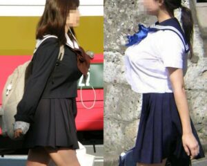 【画像】最近の女子高生さん、お胸の主張が凄すぎる！制服がパンパンじゃねえかｗｗｗ